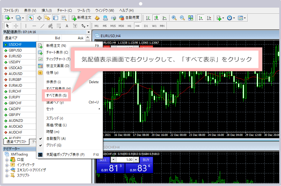 通貨ペアリスト